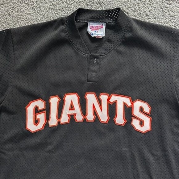 MLB Giants Pullover Embroidered Shirt - Size L - Majestic Diamond Collection GUC - Picture 2 of 6